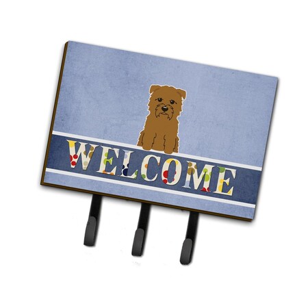 Carolines Treasures Glen of Imal Tan Welcome Leash or Key Holder BB5641TH68